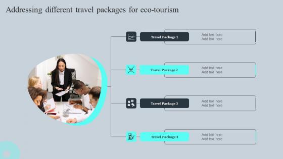 Addressing Different Travel Packages For Eco Tours And Travel Business Advertising Demonstration Pdf