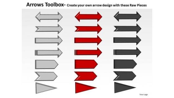 Adjustable Arrows Toolbox PowerPoint Slides And Ppt Diagram Templates