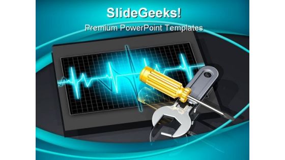 Adjusting System Performance Computers PowerPoint Backgrounds And Templates 1210