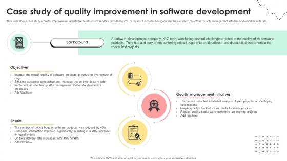 Administering Quality Assurance Case Study Of Quality Improvement In Software Development PM SS V Administering Quality Assurance Case Study Of Quality Improvement In Software Development PM SS V