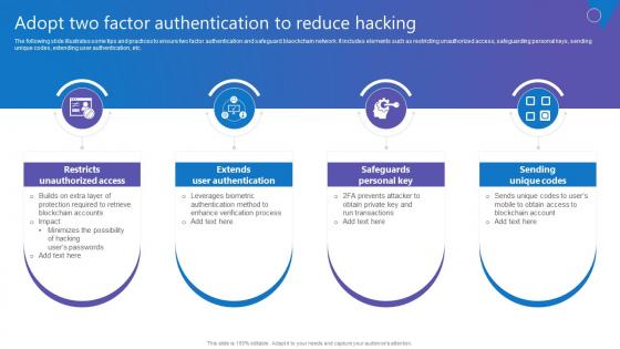 Adopt Two Factor Authentication Comprehensive Guide To Blockchain Digital Security Ideas Pdf