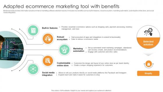Adopted Ecommerce Marketing Tool With Benefits Comprehensive Guide For Marketing Technology
