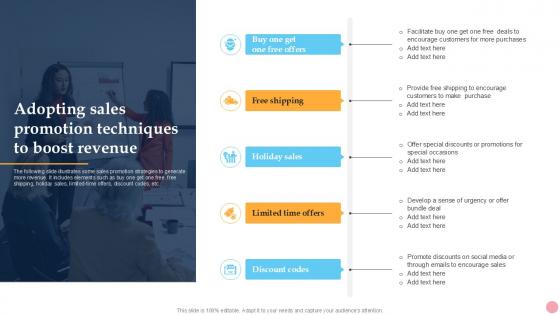 Adopting Sales Promotion Techniques How To Improve Company PPT Slide Strategy SS V Adopting Sales Promotion Techniques How To Improve Company PPT Slide Strategy SS V