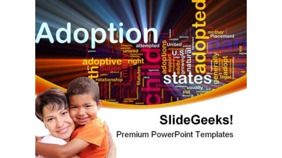 Adoption Family PowerPoint Templates And PowerPoint Backgrounds 0511