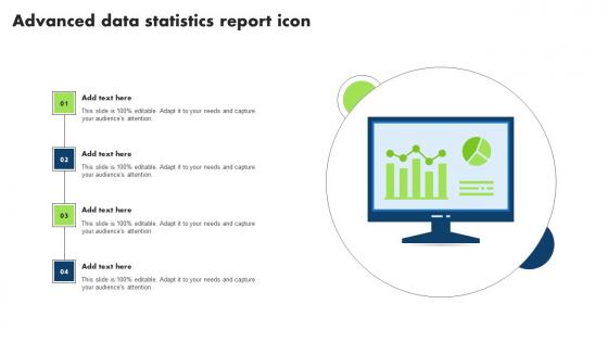 Advanced Data Statistics Report Icon Formats Pdf