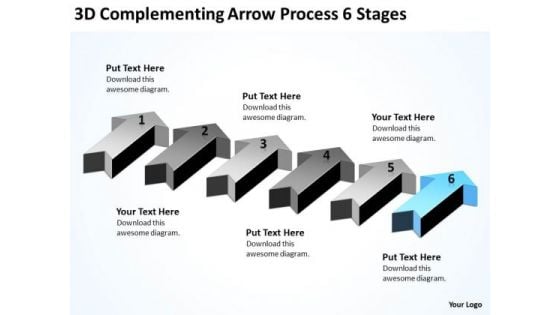 Advantage Of Parallel Processing 3d Complementing Arrow 6 Stages Ppt PowerPoint Slides