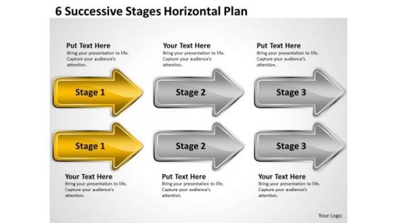 Advantage Of Parallel Processing 6 Successive Stages Horizontal Plan Ppt PowerPoint Slides