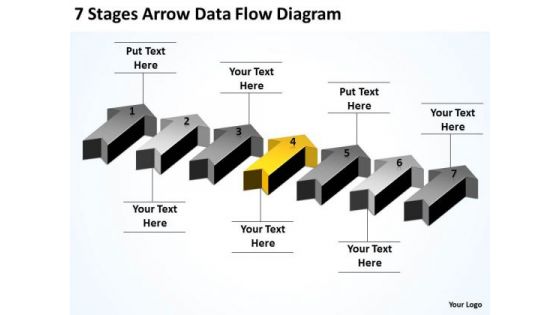 Advantage Of Parallel Processing 7 Stages Arrow Data Flow Diagram PowerPoint Slides