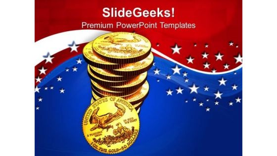 Ae Gold Bullion Hi Res Obv Dollar Americana PowerPoint Templates And PowerPoint Themes 1012