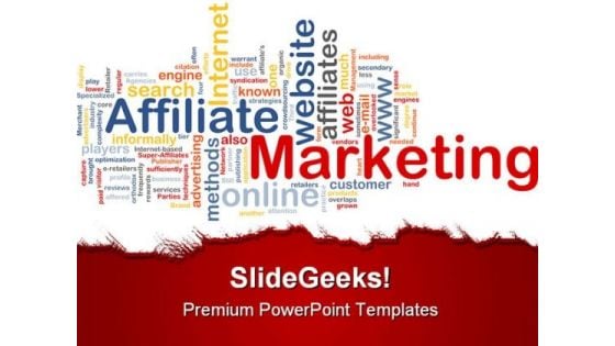 Affiliate Marketing Business PowerPoint Templates And PowerPoint Backgrounds 0411