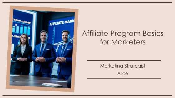 Affiliate Program Basics For Marketers PPT Guidelines AT