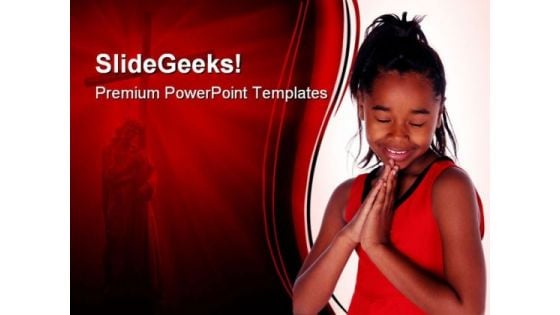 African Girl Prayer Religion PowerPoint Themes And PowerPoint Slides 0411 African Girl Prayer Religion PowerPoint Themes And PowerPoint Slides 0411