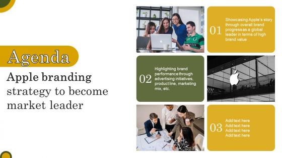 Agenda Apple Branding Strategy To Become Market Leader Demonstration Pdf Agenda Apple Branding Strategy To Become Market Leader Demonstration Pdf