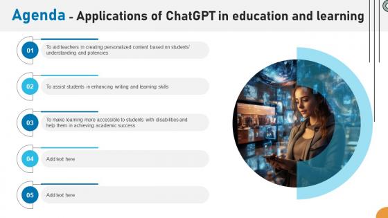 Agenda Applications Of ChatGPT In Education And Learning ChatGPT SS V Agenda Applications Of ChatGPT In Education And Learning ChatGPT SS V
