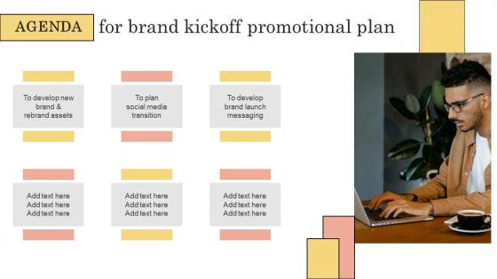 Agenda Brand Kickoff Promotional Plan Clipart Pdf