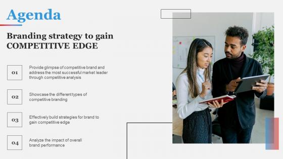 Agenda Branding Strategy To Gain Competitive Edge Background Pdf
