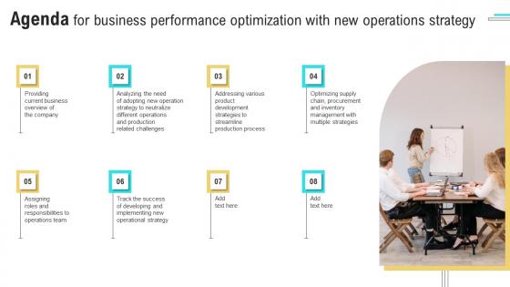 Agenda Business Performance Optimization With New Operations Strategy Graphics Pdf