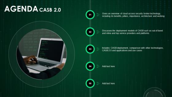 Agenda CASB 2 0 IT Ppt Diagram Graph Charts Agenda CASB 2 0 IT Ppt Diagram Graph Charts