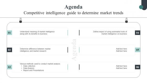 Agenda Competitive Intelligence Guide To Determine Market Trends Mockup Pdf