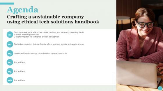 Agenda Crafting A Sustainable Company Using Ethical Tech Solutions Handbook Demonstration Pdf