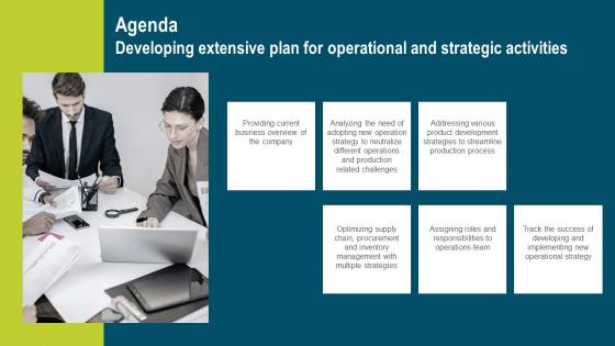 Agenda Developing Extensive Plan For Operational And Strategic Activities Inspiration Pdf