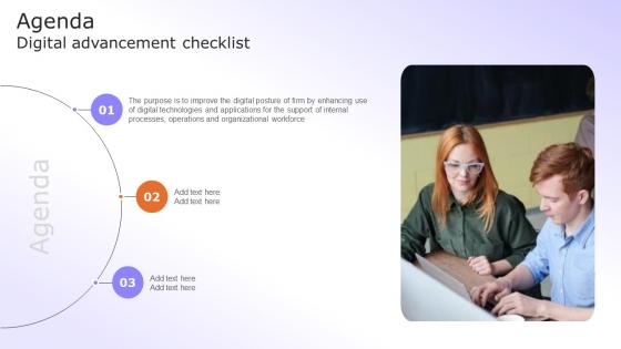 Agenda Digital Advancement Checklist Background Pdf