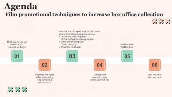 Agenda Film Promotional Techniques To Increase Box Office Collection Guidelines Pdf