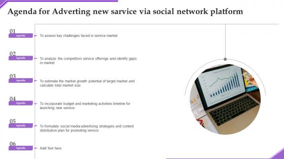 Agenda For Adverting New Sarvice Via Social Network Platform Diagrams Pdf