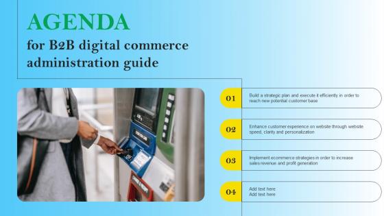 Agenda For B2B Digital Commerce Administration Guide Diagrams Pdf