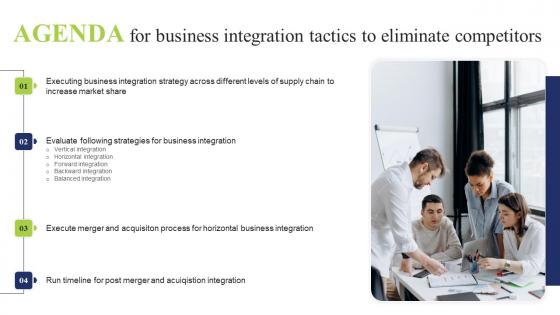 Agenda For Business Integration Tactics To Eliminate Competitors Summary Pdf