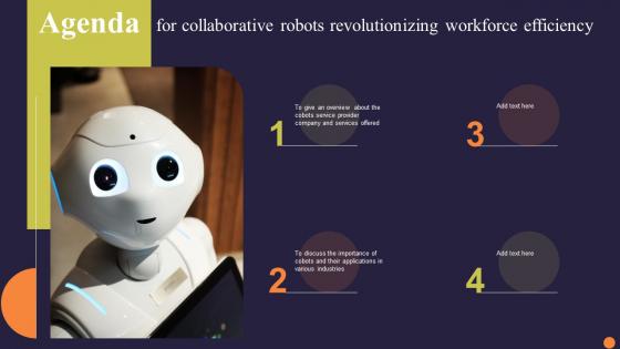 Agenda For Collaborative Robots Revolutionizing Workforce Efficiency Information Pdf