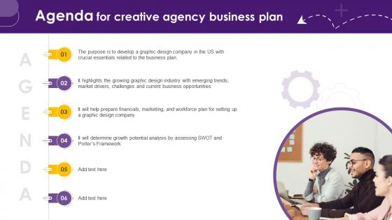 Agenda For Creative Agency Business Plan BP SS V Agenda For Creative Agency Business Plan BP SS V