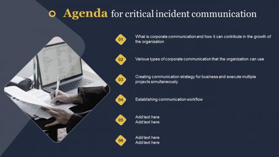 Agenda For Critical Incident Communication Structure Pdf