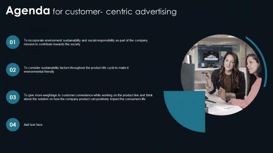 Agenda For Customer Centric Advertising Guidelines PDF