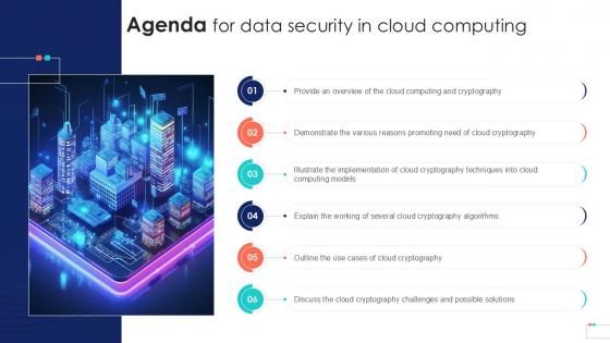 Agenda For Data Security In Cloud Computing Ppt Powerpoint Agenda For Data Security In Cloud Computing Ppt Powerpoint