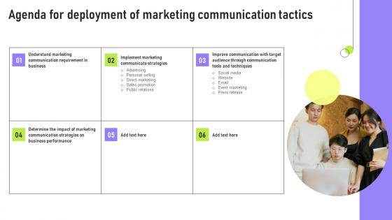 Agenda For Deployment Of Marketing Communication Tactics Information Pdf