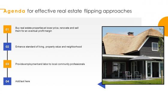 Agenda For Effective Real Estate Flipping Approaches Inspiration Pdf