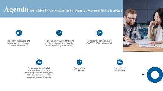 Agenda For Elderly Care Business Plan Go To Market Strategy Professional Pdf