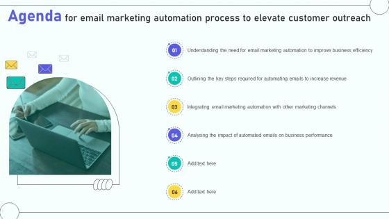 Agenda For Email Marketing Automation Process To Elevate Customer Outreach Agenda For Email Marketing Automation Process To Elevate Customer Outreach