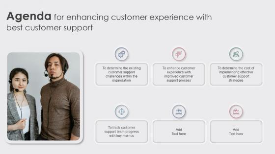 Agenda For Enhancing Customer Experience With Best Customer Ppt Powerpoint