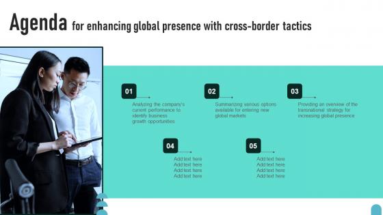Agenda For Enhancing Global Presence With Cross Border Tactics Introduction Pdf