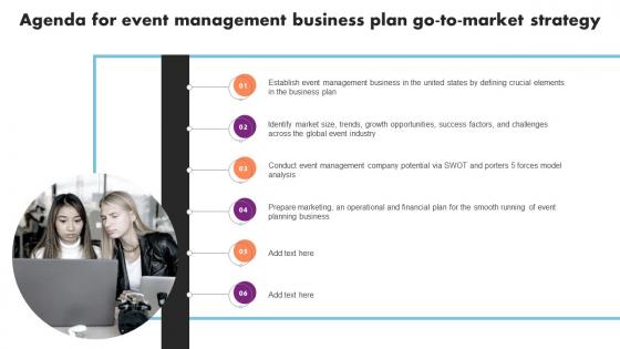 Agenda For Event Management Business Plan Go To Market Strategy Information Pdf