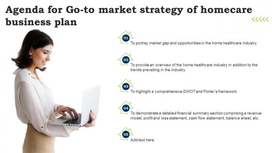 Agenda For Go To Market Strategy Of Homecare Business Plan Demonstration Pdf