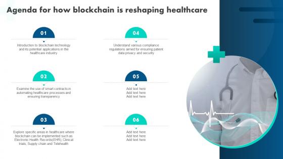 Agenda For How Blockchain Is Reshaping Healthcare BCT SS V