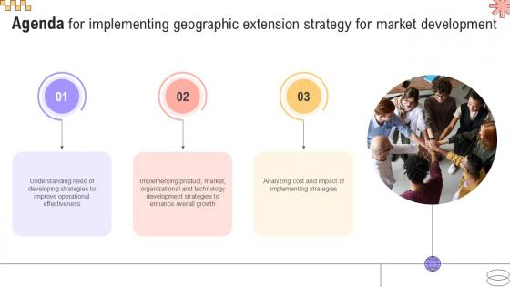 Agenda For Implementing Geographic Extension Strategy For Market PPT Sample Strategy SS V