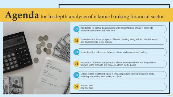 Agenda For In Depth Analysis Of Islamic Banking Financial Sector Themes PDF