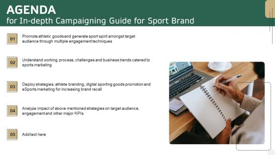 Agenda For In Depth Campaigning Guide For Sport Brand Structure PDF