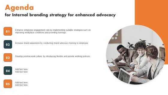 Agenda For Internal Branding Strategy For Enhanced Advocacy Sample Pdf