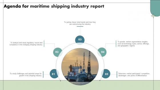 Agenda For Maritime Shipping Industry Report IR SS V Agenda For Maritime Shipping Industry Report IR SS V