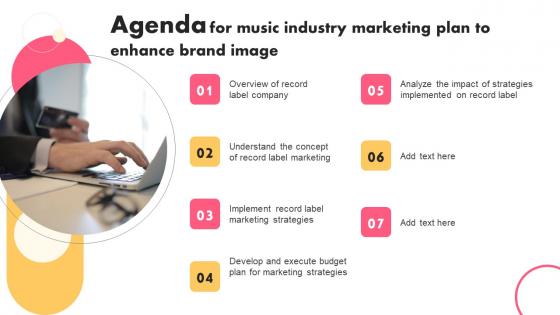 Agenda For Music Industry Marketing Plan To Enhance Brand Image Pictures Pdf